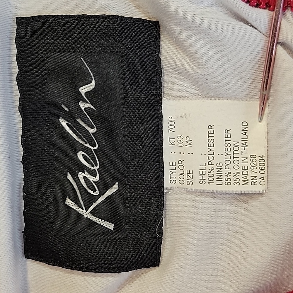 Vintage Kaelin Brick Red Athletic Jogging Suit Jacket & Pants Women's Size MP - Picture 9 of 17
